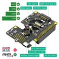 thumbnail image 3 of 3 in 1 M.2 NVMe SSD to PCIe Adapter with Dual Cooler Fans and Automatic Discoloration LED for Raspberry Pi 5, 3 of 5