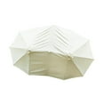 thumbnail image 4 of DOLITY Replacement Cloth for Three Heads Umbrella 2.7M Umbrella Canopy for Backyard Beige White, 4 of 9