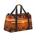 thumbnail image 2 of Kdxio Sunset Golden Sunflower Field Travel Duffel Bag Gym Bag Weekender Travel Bag Gym Bag for Women &Men Airplane Travel Essentials for Flying, 2 of 7
