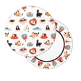 thumbnail image 2 of Fotbe funny cats celebrating Valentine's Day Pattern Stool Covers Round,Waterproof Round Bar Stool Covers Bar Chair Covers Washable Stool Cushion Slipcover for 12-14 Inch Chair-14 inch, 2 of 7
