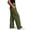 Green, variant on Linen Pants for Women Palazzo High Waisted Lounge Work Trousers Slacks Business Button Down Summer Beach Long Trousers with Pockets,Camel 2XL