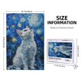 thumbnail image 4 of 1000 PCS Cat Under The Fantasy Stars 1000 Piece Vibrant Jigsaw Puzzle,Ideal For Relaxation And Family Fun,Stunningly Vibrant Colors,Modern Art Animal Wooden Puzzle,Unique And Beautiful Design, 4 of 6