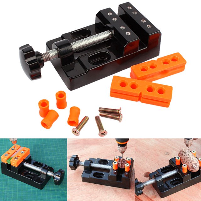 Agiferg Mini Flat Clamp Table Jaw Bench Clamp Drill Press Vice Opening Table Vise