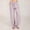 1-Purple, variant on AOOCHASLIY Womens Pants Summer Clearance Women Casual Solid Cotton Linen Drawstring Elastic Waist Long Wide Leg Pants