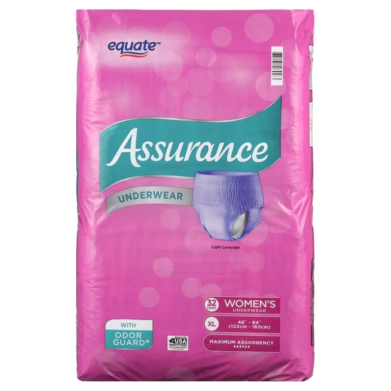 Assurance ASR31051 Stretch Briefs with Tabs, Ultimate Absorbency,  Large/XL,32 Ct