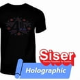 thumbnail image 3 of Siser Holographic HTV Iron On Heat Transfer Vinyl 20" x 12" 1 Precut Sheet - Crystal, 3 of 3
