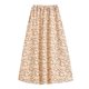 thumbnail image 1 of Gibobby faldas para mujer invierno de mujer Cintura floral de longitud alta Falda de media cadera(Beige, M), 1 of 5