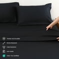 thumbnail image 4 of California King Sheet Sets, 100% Viscose Derived from Bamboo, Silky Soft, Breathable, 4 of 7