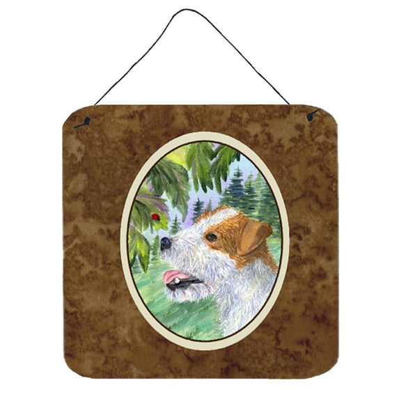 Carolines Treasures SS8211DS66 Jack Russell Terrier Aluminum Metal Wall or Door Hanging Prints, 6 x 6", Multicolor