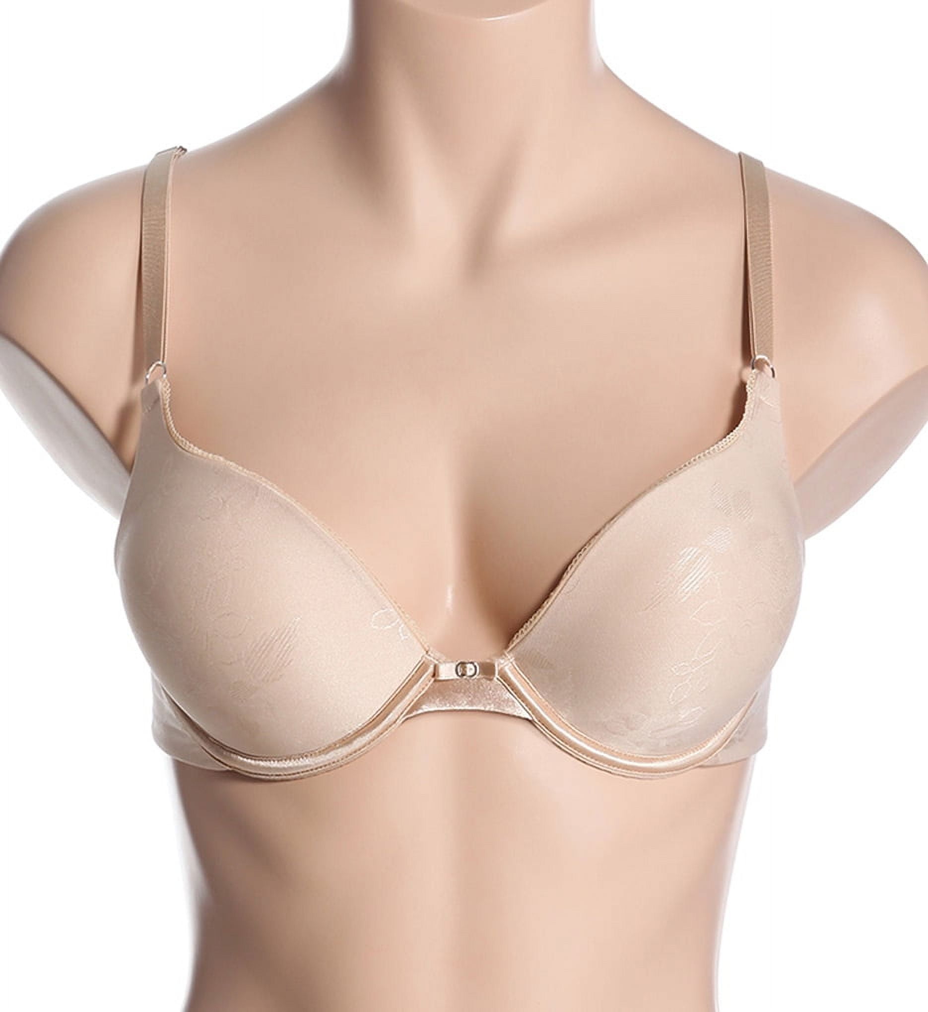 Women's Vanity Fair 2131101 Ego Boost Jacquard Push Up Bra (Barely Beige 38C)