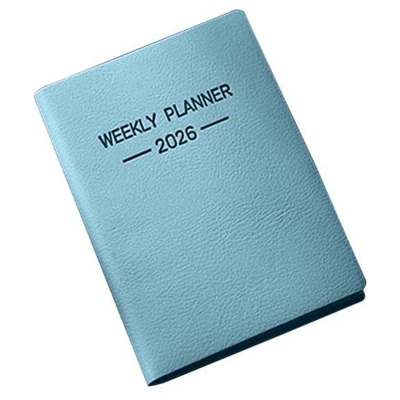CHENjy 2026 Planner Mini English A7 Size Daily Organizer Notebook Travel Diary High Quality Easy Write Portable for Daily Use