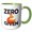 Green/White, variant on 3drose, Zero Fox Given, 11oz Mug