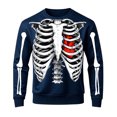 thumbnail image 4 of Afdoent Sweatshirts for Men Halloween Print Sweatshirt Fashion Long Sleeve Crewneck Pullover for Holiday Party, 4 of 4