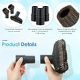 thumbnail image 3 of 6 Pieces 25MM and 36MM Vacuum Brush Round Brush, 5.9 Inch Vacuum Floor Brush 1.25 Cleaner Vacuum Attachment Brush Soft, 3 of 7