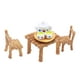 thumbnail image 3 of Silla y mesa de en miniatura Escena en miniatura con tetera Niños Pretender Playset Educación Aprendizaje Juguete 1/12 para casa de, 3 of 9