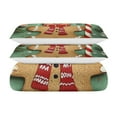 thumbnail image 6 of Pratyus Gingerbread Man 3-Piece Bedding Set with Modern Print, Soft Microfiber, Easy Care, for Bedroom and Guest Room Decor, Christmas Theme 87x68in, 6 of 8
