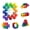 Rainbow, variant on Colorful Sensory Toys for Kids, Quiet Cool Fidget Toys Ball Autism Educational ADHD Desk Toy,Stocking Stuffer Gift for Adults Kids