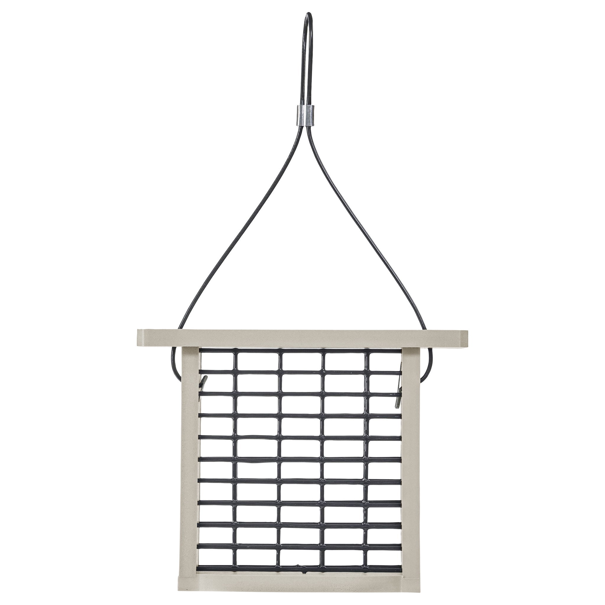 Birds Choice Recycled Poly Lumber Suet Bird Feeder for Single Cake in Sea Salt