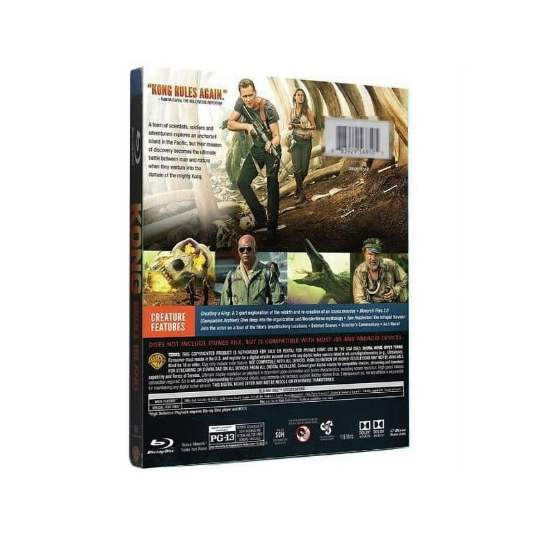 KONG: Skull Island Action & Adventure Movie (Blu-ray) PG-13
