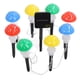 thumbnail image 1 of Cadena de luces solares en forma de hongo en miniatura, 8 luces LED de colores, resistente al agua, para jardín al aire libre, decoración para patio y césped, 1 of 15