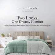 Modern Threads Reversible Ivy & Sage All-Season Down Alternative Adult Bed Comforter, Queen
