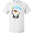 thumbnail image 3 of Inktastic Cute Christmas Penguin in Blue Hat T-Shirt, 3 of 5