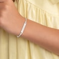 thumbnail image 3 of Auriga Fine Jewelry 925 Sterling Silver ID Bracelet 5.5inch for Women, 3 of 4