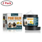 2 Pack Pet Dog and Cat Paw Soother Tin | Natural,Healing Paw Pad Balm for Pets | Dog Skin Soother for Dry,Cracked and Rough Paws