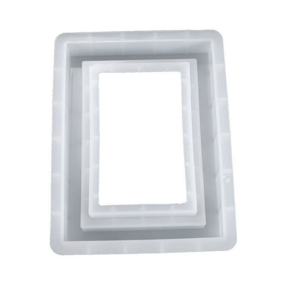 Resin Crystal Epoxy Mold Rectangular Photo Frame Crafts Casting Silicone Mould