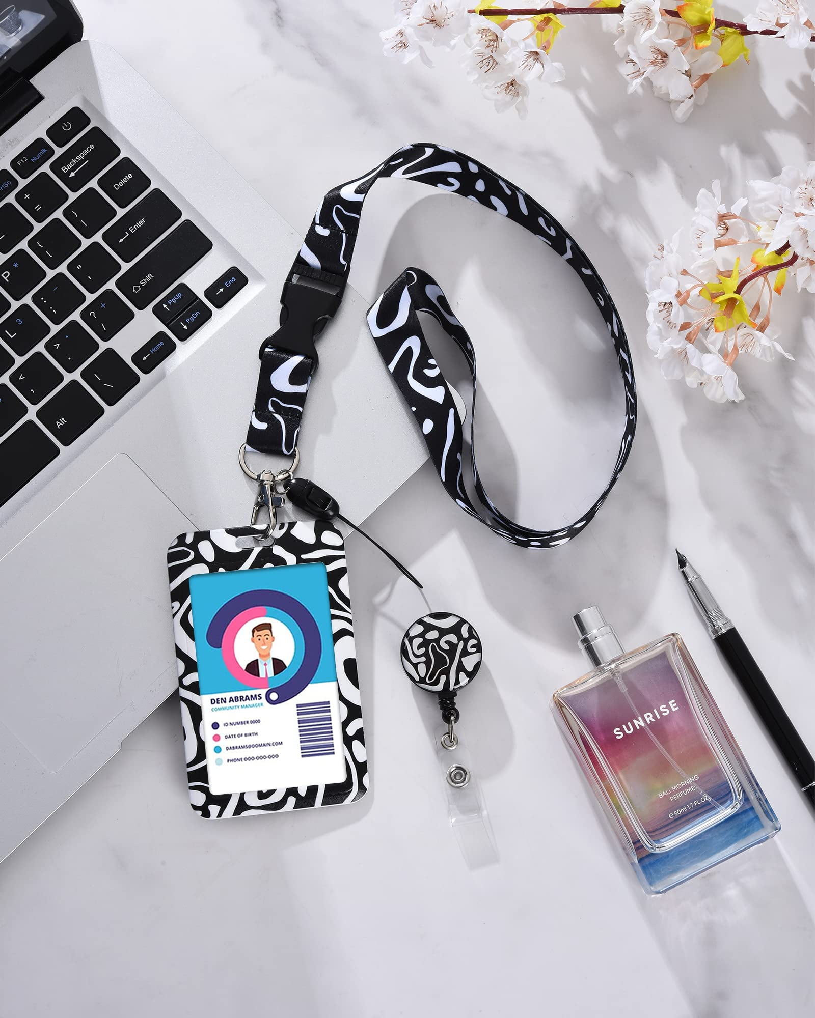 Personalized Vertical ID Badge Holder with Lanyard - Fashionable ID Card  Holders with Detachable Nec…See more Personalized Vertical ID Badge Holder
