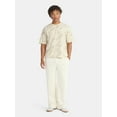 thumbnail image 3 of No Boundaries Cotton Oversized Cropped Tee with Short Sleeves, Men's and Big Men's XS-5XL, 3 of 5