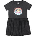 thumbnail image 3 of Inktastic 4th Birthday Unicorn Rainbow Cute Girls Girls Toddler Dress, 3 of 5