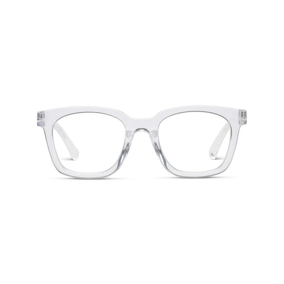 Peepers par PeeperSpecs Lunettes Surdimensionnées Carrées Douces Progressives Bleues Bloquant la Lumière, Clair, 1.50 + 1.5