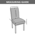 thumbnail image 6 of Dining Room Chair Covers,Chair Covers Set of 4, Soft and Stretchy,Cat Scratch Protection,Lightgrey， Jacquard Fabric, Dining Chair Cover Banquet Wedding, Kitchen, Hotel, Celebration, 6 of 7