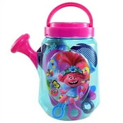 Trolls Clear Beach Watering Can with a flower spout and 6pc tools.