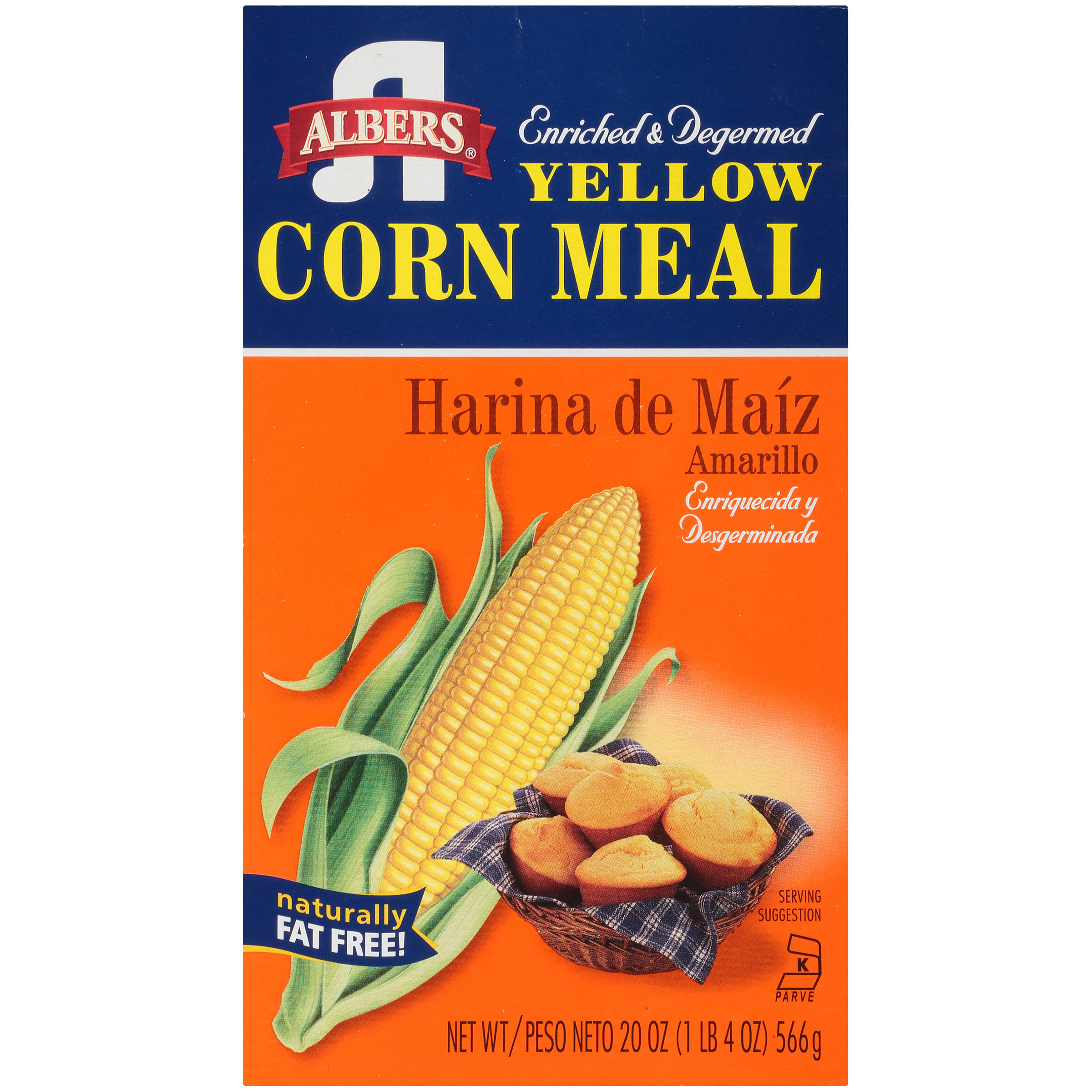 Albers® Yellow Enriched & Degermed Corn Meal 20 oz. Box 