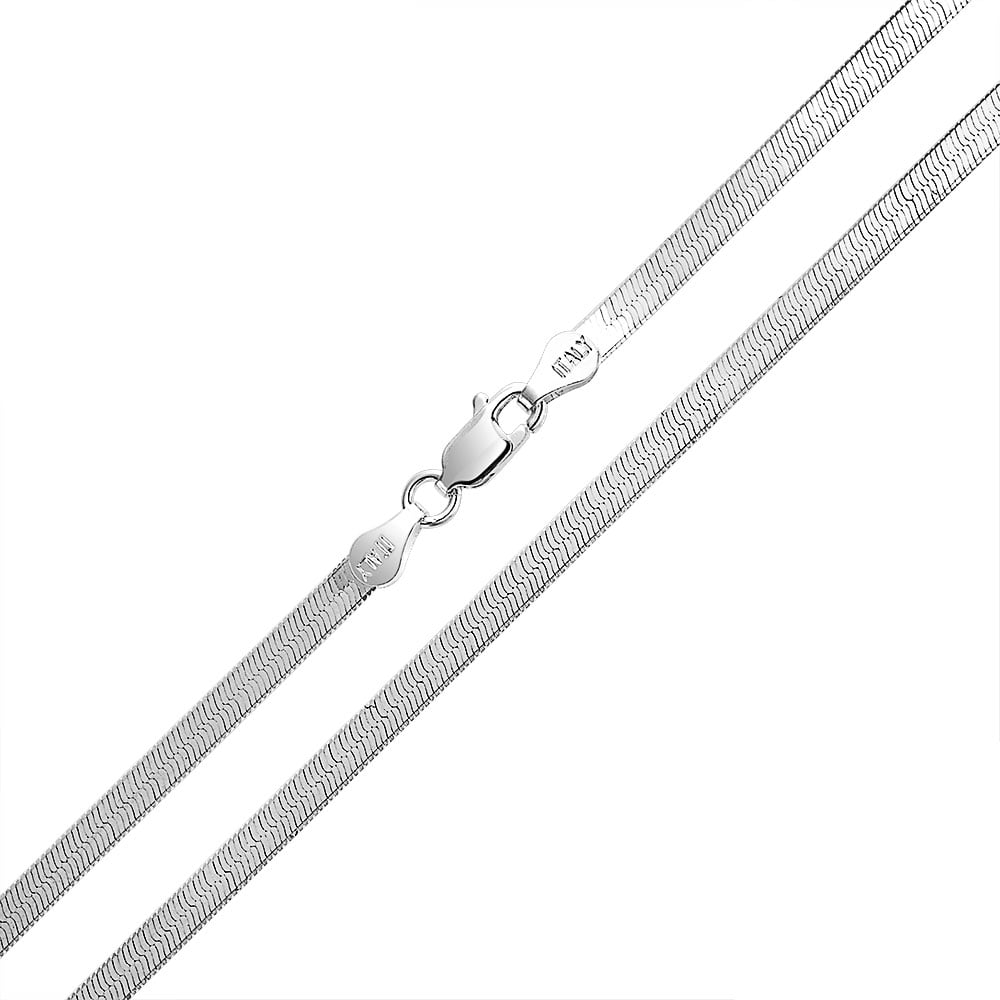 Bling Jewelry - Thin Flat Flexible 925 Sterling Silver ...