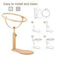 thumbnail image 4 of Bastidor de punto de cruz ajustable para costura, artes y manualidades Soporte de aro de bordado de madera, 4 of 8