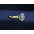 thumbnail image 4 of 1 1/3 Cttw Oval Cut Lab Created Moissanite Diamond Solitaire Engagement Ring For Women In 10K Solid Yellow Gold (Clarity : VVS1, 1.33 Cttw) Ring Size -5, 4 of 6