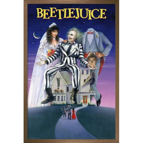 Beetlejuice - One Sheet Wall Poster, 22.375" x 34", Framed