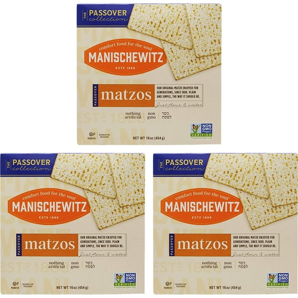 Manischewitz Kosher For Passover Matzo 3 LBS 3 Boxes