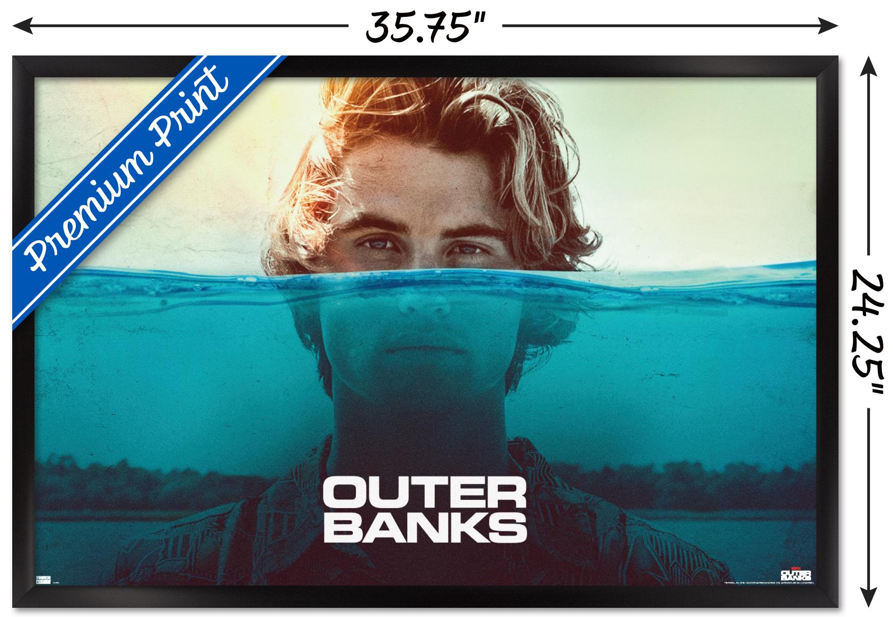 Netflix Outer Banks - Water Wall Poster, 22.375" x 34" Framed