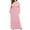 Pink, variant on Feancey Casual Plus Size Dresses for Curvy Women Short Sleeve Round Neck Maxi Dress High Waist Pleated Summer Dresses with Pockets Pink XL