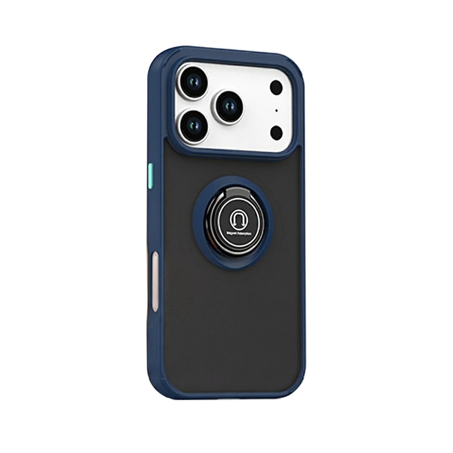 Sturdy Matte Ring Case for iPhone 17 Pro Max - Dark Blue