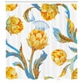 thumbnail image 3 of Ambesonne Artichoke Shower Curtain, Watercolor Vegetables, 69"Wx84"L, Earth Yellow Sky Blue, 3 of 3