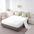 thumbnail image 5 of Homewish Teens Boys Girls Kawaii Cats Bedding Comforter Set 7 Pieces,Chic Floral Flowers Full Bedding Set Lightweight,Botanical Mushroom Fitted Sheet Flat Sheet,Ultra Soft Home Decor,Reversible, 5 of 8