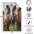 thumbnail image 3 of Dreamtimes Funny Cows Kitchen Towels 18x28inch Ultra Soft Absorbent Quick Drying Kitchen Dish Towels Washable Cleaning Cloths Hand Towels Tea and Bar Towels, 1 Pack, 3 of 7