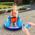 thumbnail image 4 of Gymax 12V Kids Ride on Bumper Car Remote Control w/ Flashing LED Light & Music Navy, 4 of 9