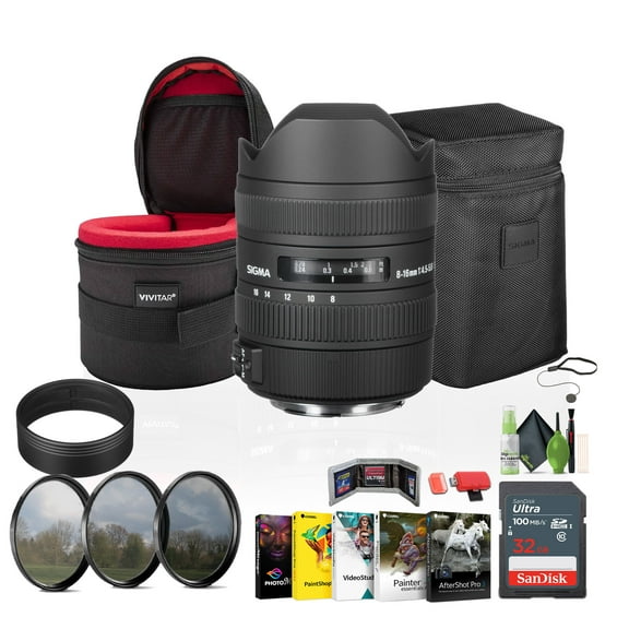 SIGMA 8-16mm F4.5-5.6 DC HSM CANON   Bundle