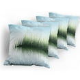 thumbnail image 5 of Ambesonne Nature Throw Pillow Cover 4 Pack, Spring Time Sunset Lake, 16", Blue and Green, 5 of 7